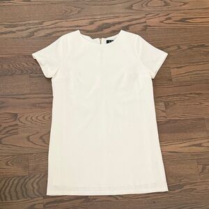 Lulu's Crisp White Short-Sleeve Shift Dress